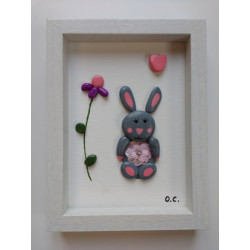 Le lapin à la fleur