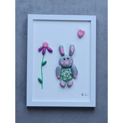 Le lapin à la fleur