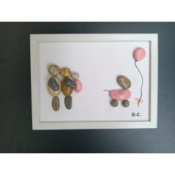 Le couple au landau rose