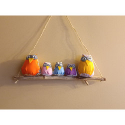 Famille chouettes avec 3...