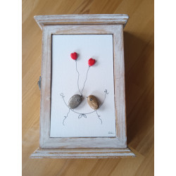 Boite à clefs ''les oiseaux...