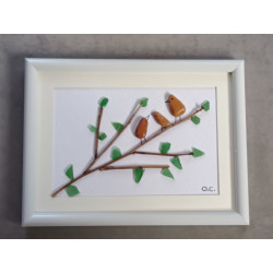 famille oiseaux sur les...